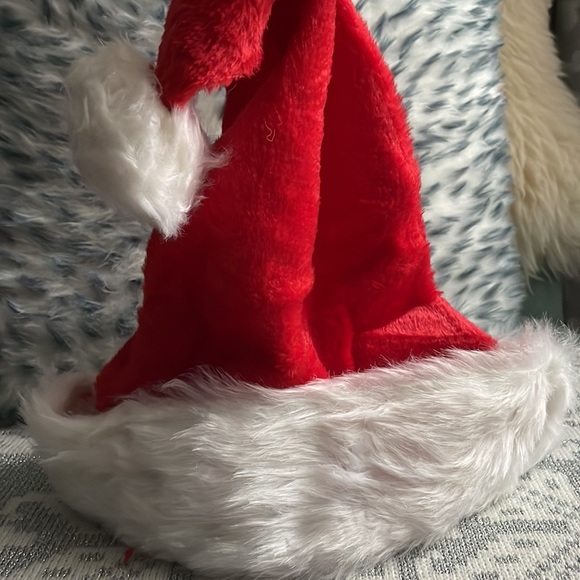 NWT Christmas Santa Hat & Beard Mask Set Red & White Santa Costume Cosplay - Picture 4 of 12